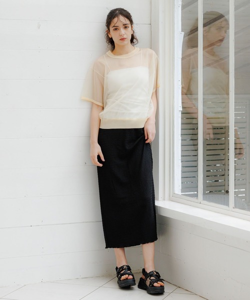 LAKOLE（ラコレ）の「ブラトップカップキャミ / 106664（キャミソール・レディース・ブラック/ライトベージュ/ブラウン系その他/オフホワイト・SMALL/MEDIUM）」の5枚目の写真