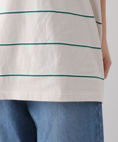 LEPSIM(レプシィム)の「ボーダーBIG-T 113331(Tシャツ/カットソー・レディース・ライトパープル/ベージュ/ブラウン・FREE)」の8枚目の写真