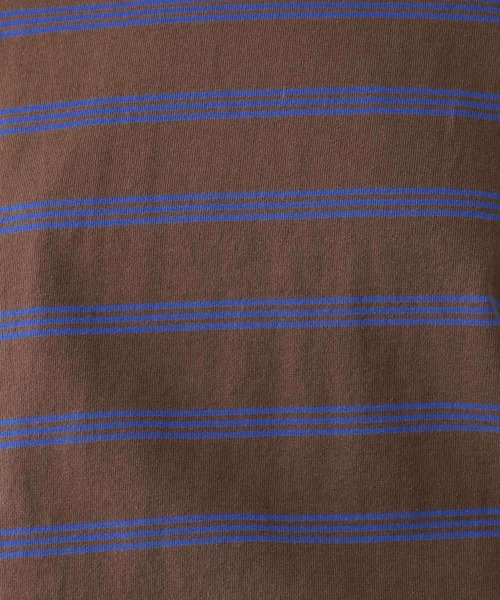 LEPSIM(レプシィム)の「ボーダーBIG-T 113331(Tシャツ/カットソー・レディース・ライトパープル/ベージュ/ブラウン・FREE)」の5枚目の写真
