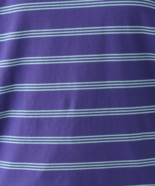LEPSIM(レプシィム)の「ボーダーBIG-T 113331(Tシャツ/カットソー・レディース・ライトパープル/ベージュ/ブラウン・FREE)」の4枚目の写真