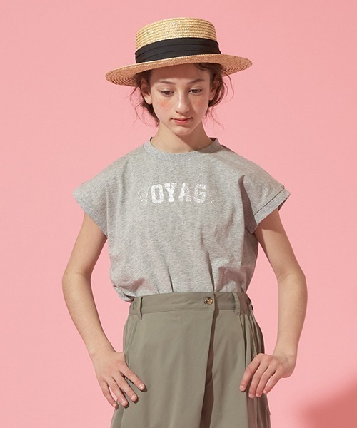 【セール】【AMI】2WAYチュールキャミインナーTシャツセット（アンサンブル）｜pom ponette junior（ポンポネットジュニア）