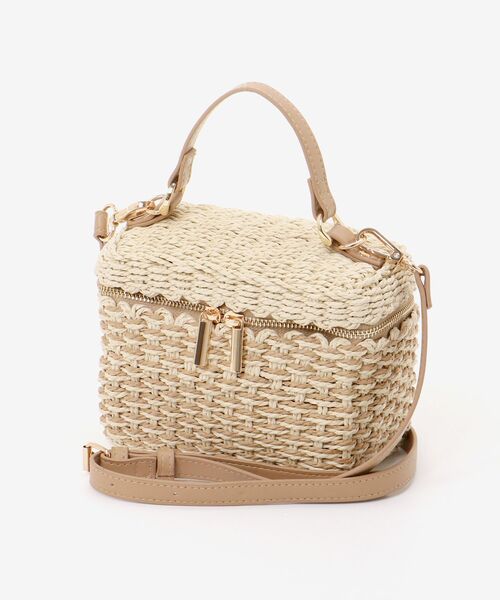 MAJESTIC LEGON（マジェスティックレゴン）の「ペーパーバニティーバッグ（ショルダーバッグ・レディース・アイボリー・FREE）」の4枚目の写真