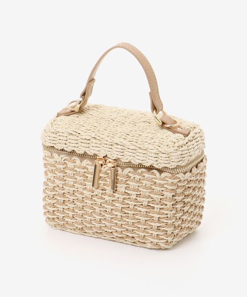 MAJESTIC LEGON（マジェスティックレゴン）の「ペーパーバニティーバッグ（ショルダーバッグ・レディース・アイボリー・FREE）」の5枚目の写真