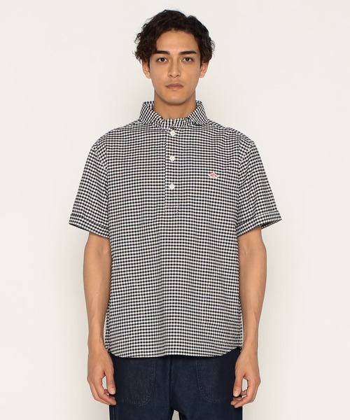 DANTON ブラウス 36 dt-b0174sox]DANTON(ダントン)PLAIN OXFORD ROUND COLLAR