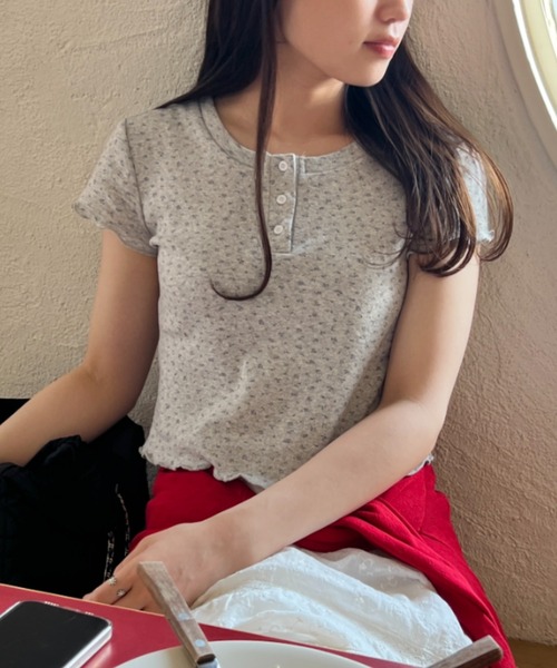 45rpm 小花柄Tシャツ カットソー flower t-shirts / 小花柄Tシャツ（Tシャツ/カットソー
