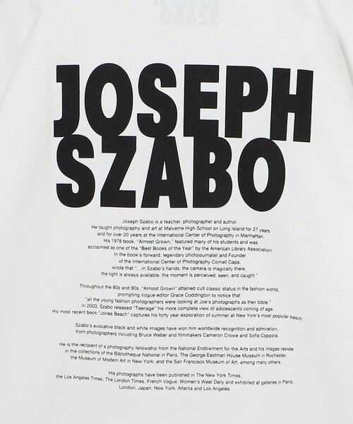 FREAK'S STORE(フリークスストア)の「FREAK’S STORE/フリークスストア JOSEPH SZABO PHOTO TEE TEENAGE/ジョセフ スサボ フォトTシャツ ティーンエイジ(Tシャツ/カットソー・メンズ・ホワイト・MEDIUM/LARGE/X-LARGE)」の4枚目の写真