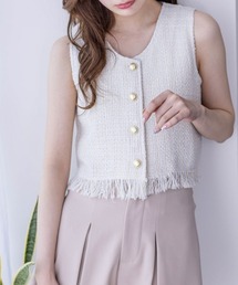 clear | サマーツイードベスト≪2024SS新作≫(ベスト)