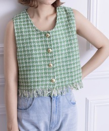 clear | サマーツイードベスト≪2024SS新作≫(ベスト)