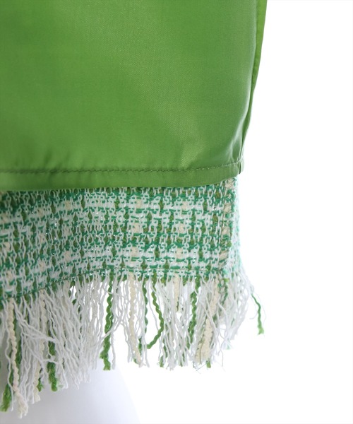 clear（クリア）の「サマーツイードベスト [着回し力抜群 大人 カジュアル レイヤード]≪再入荷≫（ベスト・レディース・グリーン/オフホワイト/ピンク/ライトブルー・F）」の12枚目の写真