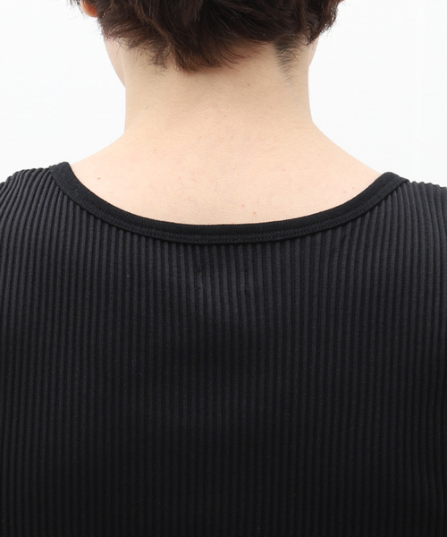 EDIFICE LA BOUCLE(エディフィスラブークル)の「TanC(タンク) for BOUCLE 別注 タンクトップ(タンクトップ・メンズ・ホワイト/ブラック・FREE)」の6枚目の写真