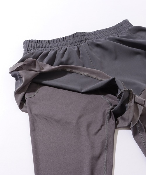 Lace Ladies（レースレディース）の「フェイクレイヤード ポケット付き ヨガ レギンス ボトム 水着 水陸両用（ラッシュガード・レディース・ブルー/グレー/パープル/ブラック・M/L/XL/XXL/S）」の17枚目の写真