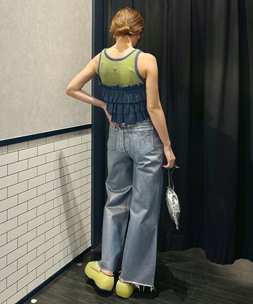 RODEO CROWNS WIDE BOWL（ロデオクラウンズワイドボウル）の「DENIM MULTI WAY FRILL ACCE（付け襟・レディース・ブルー/ライトブルー・FREE）」の19枚目の写真