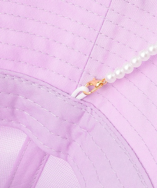 petit main（プティマイン）の「モチーフつきバケットハット（ハット・キッズ・ラベンダー/アイボリー/サックスブルー・50cm/52cm/54cm）」の12枚目の写真