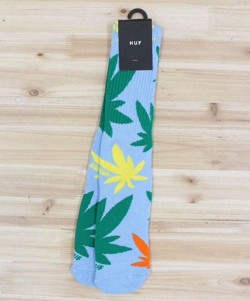 HUF(ハフ)の「アブストラクトプラントライフソックス 靴下 ABSTRACT PLANTLIFE SOCK(ソックス/靴下・メンズ・ナチュラル/ブルー・OS)」の2枚目の写真