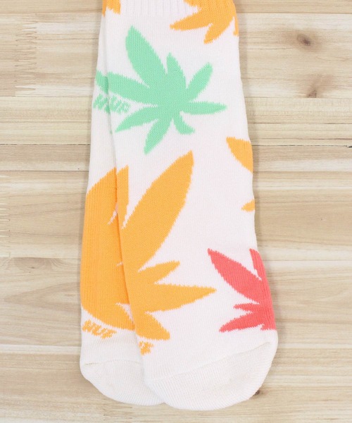 HUF(ハフ)の「アブストラクトプラントライフソックス 靴下 ABSTRACT PLANTLIFE SOCK(ソックス/靴下・メンズ・ナチュラル/ブルー・OS)」の4枚目の写真
