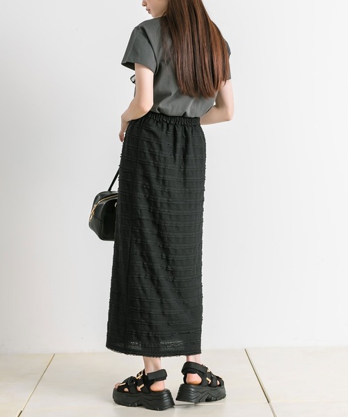 OLIVE des OLIVE（オリーブデオリーブ）の「リボンTシャツ　1041060740（Tシャツ/カットソー・レディース・ブラック/オフホワイト・FREE）」の14枚目の写真