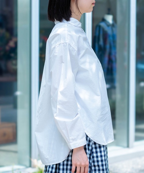 D.M.G.（ドミンゴ）の「[D.M.G. / ディーエムジー] タイプライター ラウンドカラーシャツ（シャツ/ブラウス・レディース・ホワイト・3/2）」の18枚目の写真