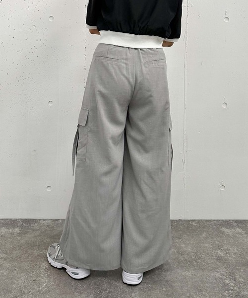 archives（アルシーヴ）の「カーゴワイドパンツ（カーゴパンツ・レディース・アイボリー/ブラック/グレー・MEDIUM）」の15枚目の写真