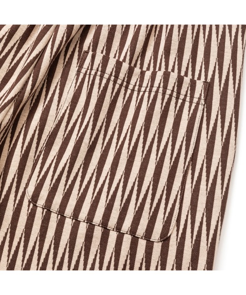 CALEE（キャリー）の「DIAMOND JACQUARD RELAX SHORTS（その他パンツ・メンズ・ネイビー/ブラウン・MEDIUM/LARGE/X-LARGE）」の6枚目の写真