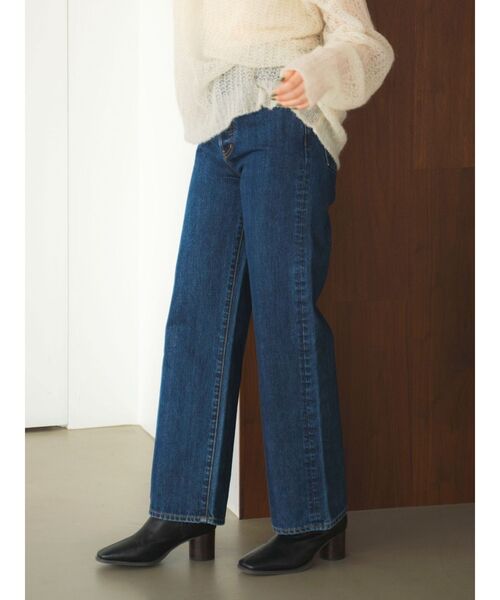 Ungrid（アングリッド）の「スクエアトゥミドル丈ブーツ（ブーツ・レディース・ブラウン/ブラック・L/M/S）」の5枚目の写真