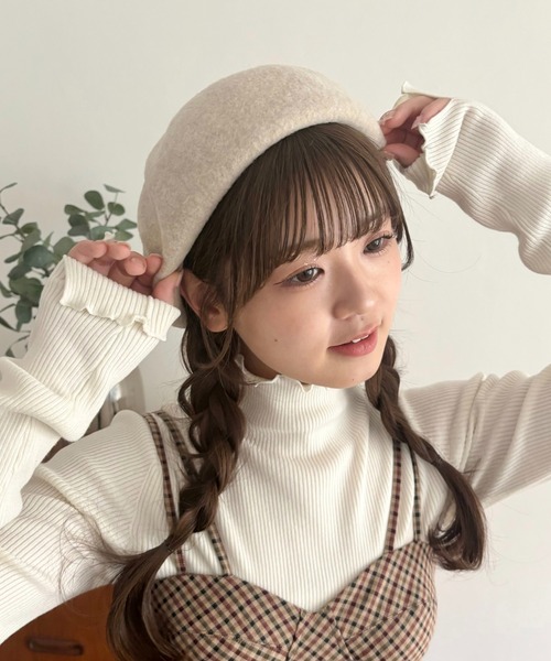 DEICY(デイシー)の「ウールベレー(ハンチング/ベレー帽・レディース・ベージュ系その他/グレー・FREE)」の5枚目の写真