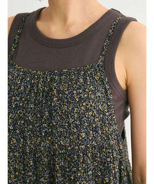 Green　Parks（グリーンパークス）の「I　楊柳クレープボリュームキャミワンピース（ワンピース・レディース・ブラック/ブルー/ミント/イエロー・FREE）」の18枚目の写真