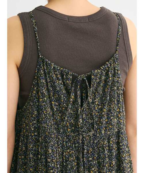 Green　Parks（グリーンパークス）の「I　楊柳クレープボリュームキャミワンピース（ワンピース・レディース・ブラック/ブルー/ミント/イエロー・FREE）」の19枚目の写真