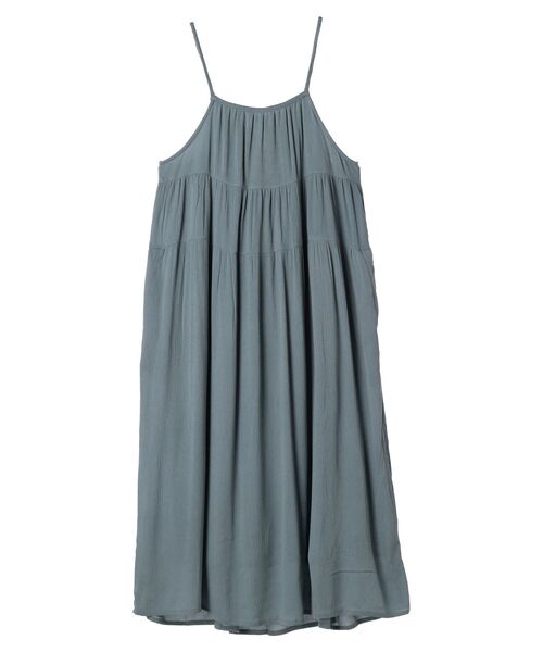 Green　Parks（グリーンパークス）の「I　楊柳クレープボリュームキャミワンピース（ワンピース・レディース・ブラック/ブルー/ミント/イエロー・FREE）」の11枚目の写真
