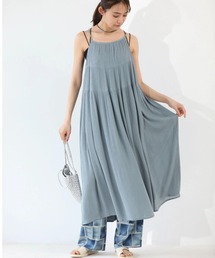 Green　Parks | I　楊柳クレープボリュームキャミワンピース(ワンピース)