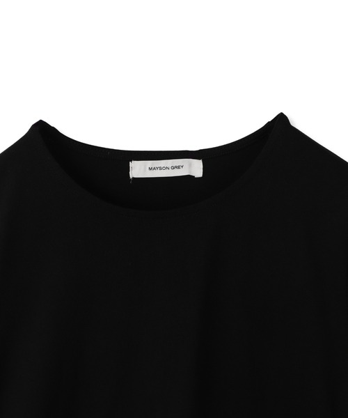 MAYSON GREY(メイソングレイ)の「サイドニットドッキングTシャツ≪手洗い可能≫(Tシャツ/カットソー・レディース・オフホワイト/ブラック・M)」の20枚目の写真