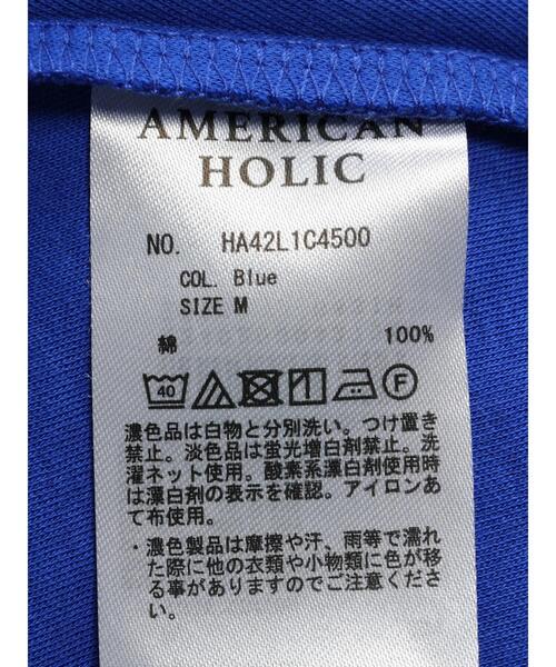 AMERICAN HOLIC(アメリカンホリック)の「フレンチスリーブタックプルオーバー(Tシャツ/カットソー・レディース・ブラック/ブルー/オフホワイト・L/M)」の12枚目の写真