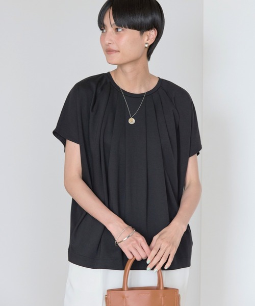 AMERICAN HOLIC(アメリカンホリック)の「フレンチスリーブタックプルオーバー(Tシャツ/カットソー・レディース・ブラック/ブルー/オフホワイト・L/M)」の11枚目の写真
