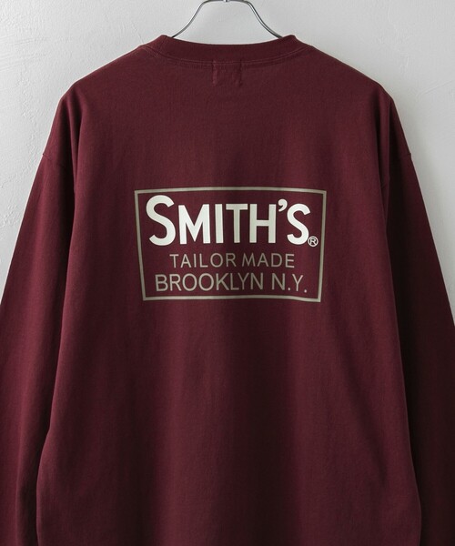 SMITH'S（スミス）の「SMITH'S（スミス）別注プリントポケットTシャツ（WEB限定カラー）（Tシャツ/カットソー・メンズ・ホワイト/ダークグレー/オレンジ系その他/ブラック・L/M/XL）」の4枚目の写真