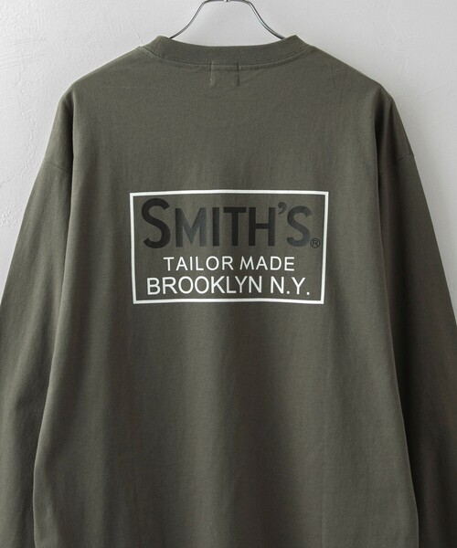 SMITH'S（スミス）の「SMITH'S（スミス）別注プリントポケットTシャツ（WEB限定カラー）（Tシャツ/カットソー・メンズ・ホワイト/ダークグレー/オレンジ系その他/ブラック・L/M/XL）」の3枚目の写真