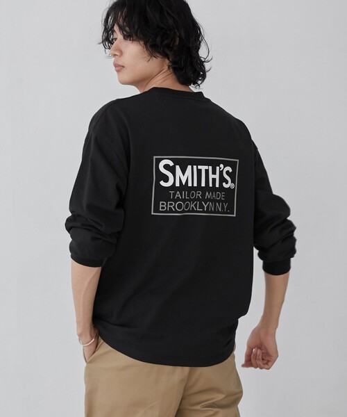 SMITH'S（スミス）の「SMITH'S（スミス）別注プリントポケットTシャツ（WEB限定カラー）（Tシャツ/カットソー・メンズ・ホワイト/ダークグレー/オレンジ系その他/ブラック・L/M/XL）」の12枚目の写真