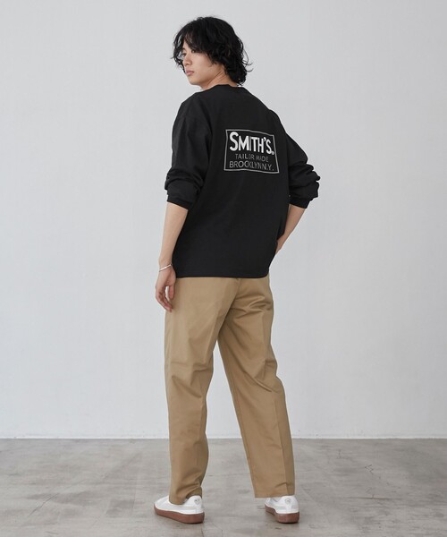 SMITH'S（スミス）の「SMITH'S（スミス）別注プリントポケットTシャツ（WEB限定カラー）（Tシャツ/カットソー・メンズ・ホワイト/ダークグレー/オレンジ系その他/ブラック・L/M/XL）」の15枚目の写真