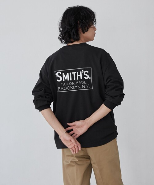 SMITH'S（スミス）の「SMITH'S（スミス）別注プリントポケットTシャツ（WEB限定カラー）（Tシャツ/カットソー・メンズ・ホワイト/ダークグレー/オレンジ系その他/ブラック・L/M/XL）」の16枚目の写真