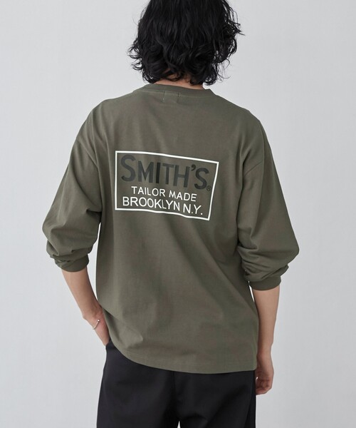 SMITH'S（スミス）の「SMITH'S（スミス）別注プリントポケットTシャツ（WEB限定カラー）（Tシャツ/カットソー・メンズ・ホワイト/ダークグレー/オレンジ系その他/ブラック・L/M/XL）」の18枚目の写真