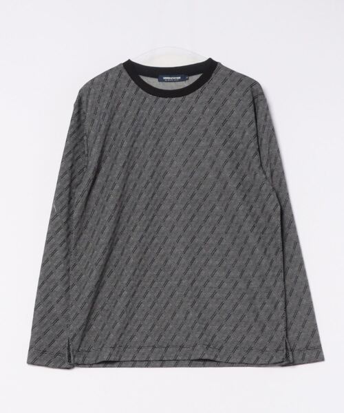 UNION STATION(ユニオンステーション)の「ジオメトリックジャガードクルーネックT(スウェット・メンズ・ブラック/ホワイト/ボルドー・SMALL/MEDIUM/LARGE/LL)」の3枚目の写真