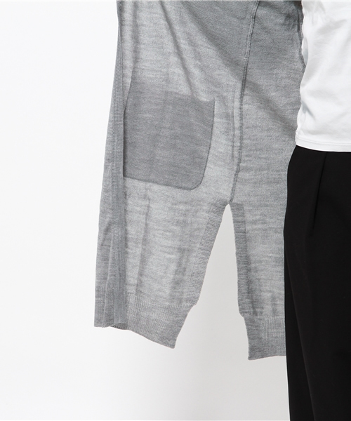 CIAOPANIC（チャオパニック）の「【Ciaopanic】　AC/Wロングカーデ（カーディガン/ボレロ・レディース・ホワイト/ネイビー/マスタード/グレー・FREE）」の13枚目の写真