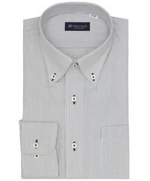 形態安定ノーアイロン ボタンダウン 長袖ビジネスワイシャツ