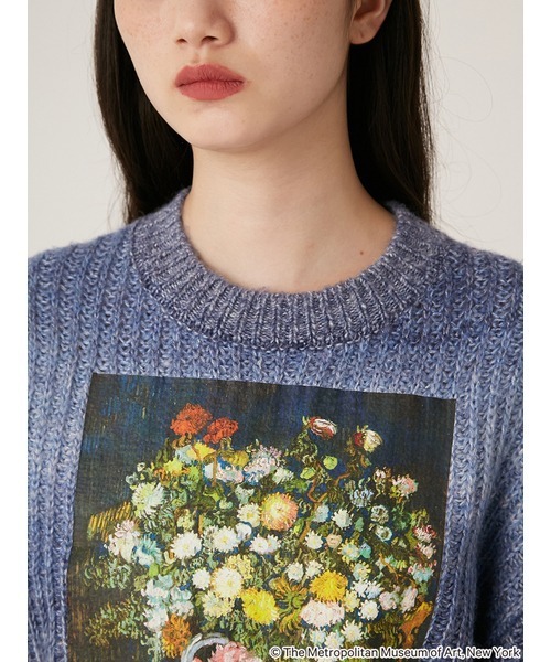 LILY BROWN（リリーブラウン）の「【The Metropolitan Museum of Art】グラデーションアートプリントニット（ニット/セーター・レディース・オレンジ/ブルー/グリーン・FREE）」の9枚目の写真