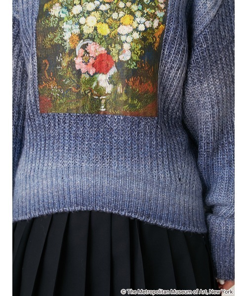 LILY BROWN（リリーブラウン）の「【The Metropolitan Museum of Art】グラデーションアートプリントニット（ニット/セーター・レディース・オレンジ/ブルー/グリーン・FREE）」の12枚目の写真