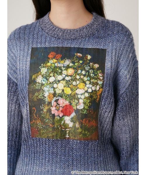 LILY BROWN（リリーブラウン）の「【The Metropolitan Museum of Art】グラデーションアートプリントニット（ニット/セーター・レディース・オレンジ/ブルー/グリーン・FREE）」の13枚目の写真