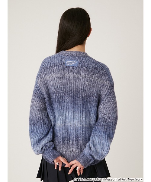 LILY BROWN（リリーブラウン）の「【The Metropolitan Museum of Art】グラデーションアートプリントニット（ニット/セーター・レディース・オレンジ/ブルー/グリーン・FREE）」の7枚目の写真