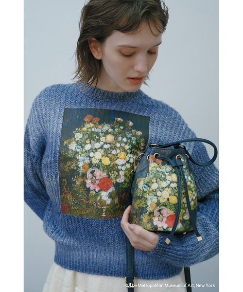 LILY BROWN（リリーブラウン）の「【The Metropolitan Museum of Art】グラデーションアートプリントニット（ニット/セーター・レディース・オレンジ/ブルー/グリーン・FREE）」の4枚目の写真