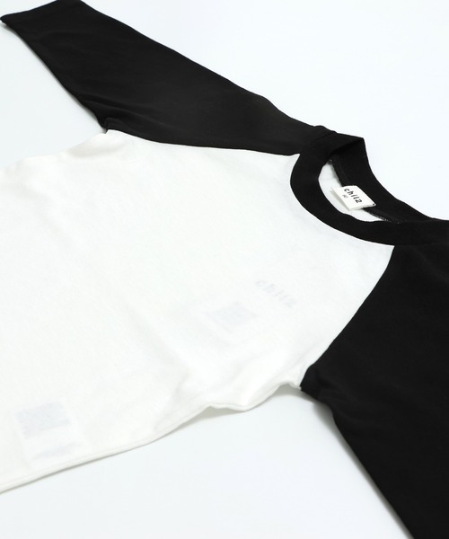 590＊今季　自由区　洗える　ハイカウント半袖 Tシャツ　ラグラン　38 ラグラン7分袖レイヤードTシャツ(M ネイビー): トップス｜Right