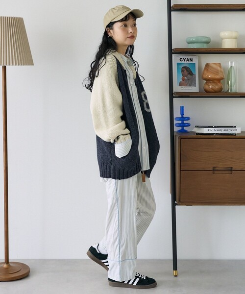 FREAK'S STORE(フリークスストア)の「パジャマディティールパンツ / パジャマパンツ(その他パンツ・レディース・ベージュ/サックスブルー・フリ-)」の5枚目の写真