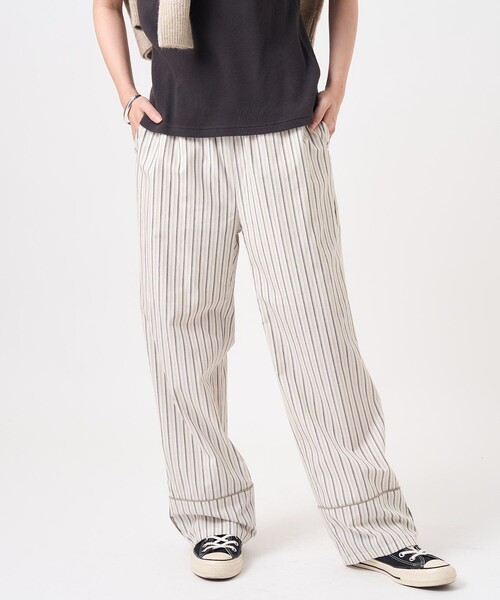FREAK'S STORE(フリークスストア)の「パジャマディティールパンツ / パジャマパンツ(その他パンツ・レディース・ベージュ/サックスブルー・フリ-)」の12枚目の写真