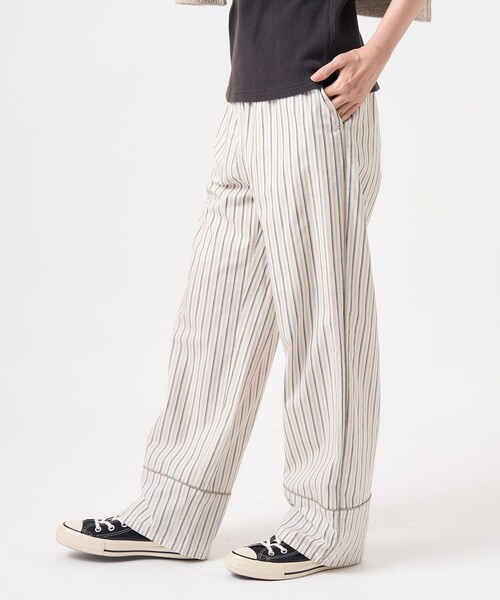 FREAK'S STORE(フリークスストア)の「パジャマディティールパンツ / パジャマパンツ(その他パンツ・レディース・ベージュ/サックスブルー・フリ-)」の16枚目の写真